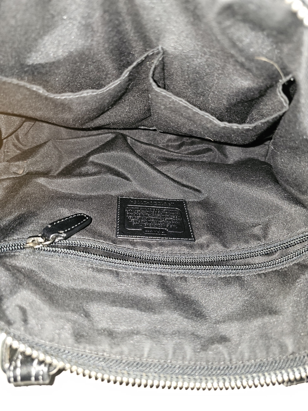 Coach Signature Legacy Stripe Molly Satchel with Tassel - Picture 12 of 14